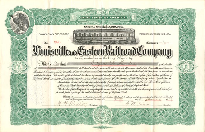 Louisville and Eastern Railroad Co.